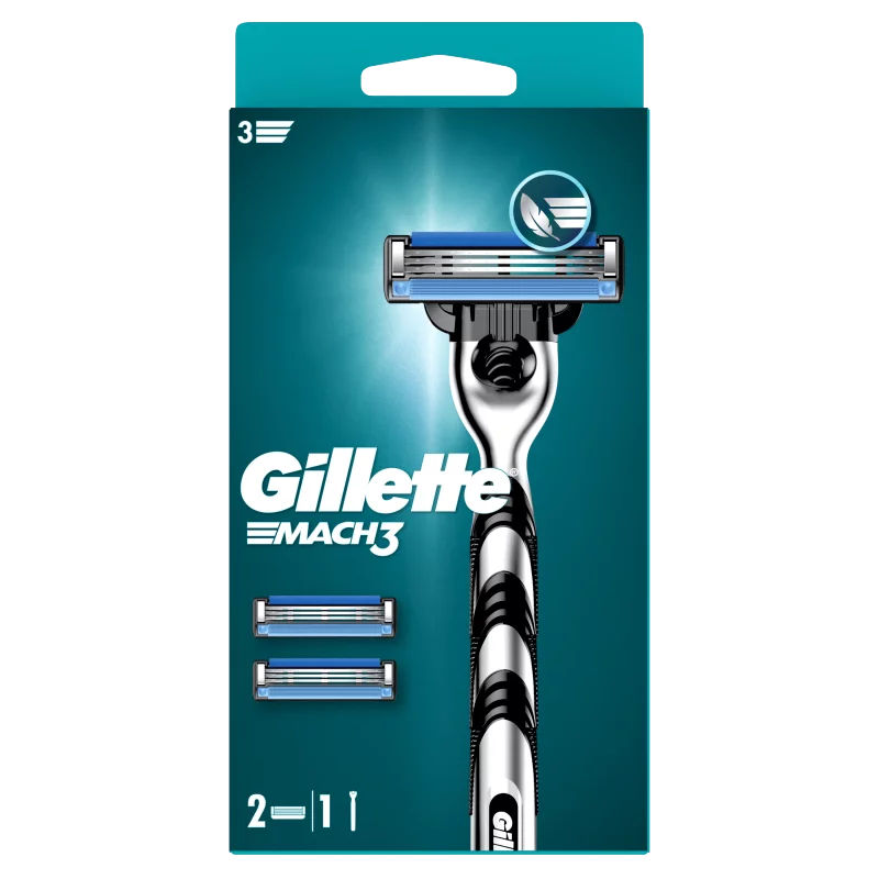 Gillette Mach3 Férfi Borotva, 1 db Gillette 3 Pengés Borotva, Gillette Borotvabetétek