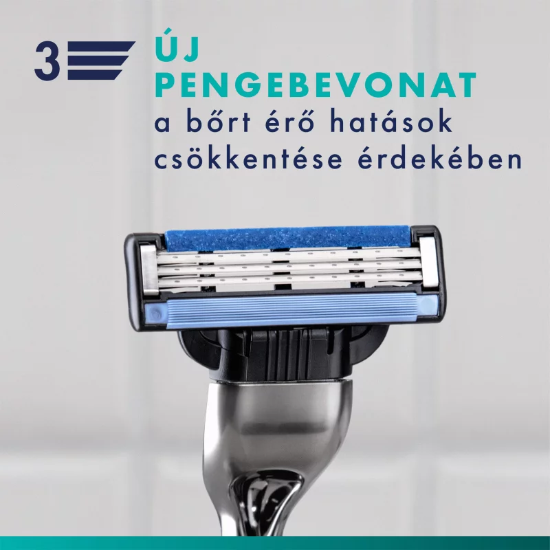 Gillette Mach3 Férfi Borotva, 1 db Gillette 3 Pengés Borotva, Gillette Borotvabetétek