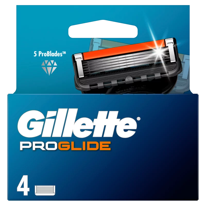 Gillette ProGlide Borotvabetétek Férfi Borotvához, 4 db Borotvabetét