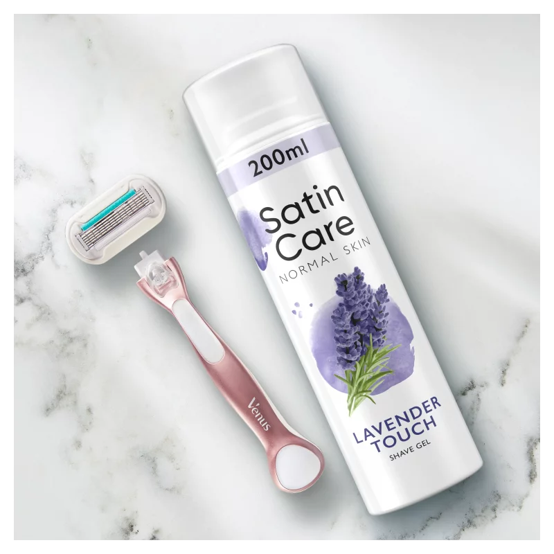 Gillette Satin Care Női Borotvazselé, Lavender Touch, 200 ml