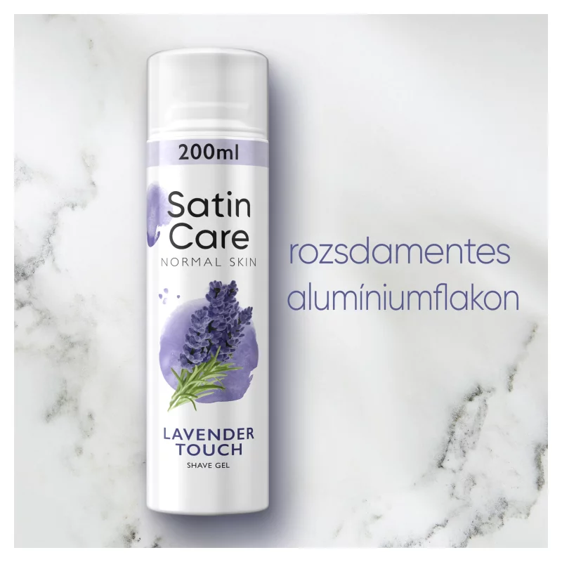 Gillette Satin Care Női Borotvazselé, Lavender Touch, 200 ml