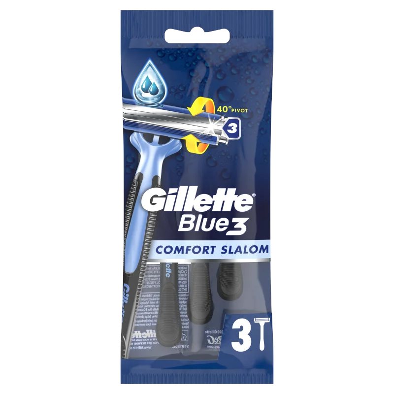 Gillette Blue3 Comfort Slalom Eldobható Borotva, 3 db