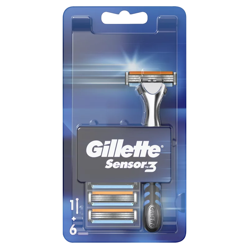 Gillette Sensor3 Borotva, – 6 db Penge