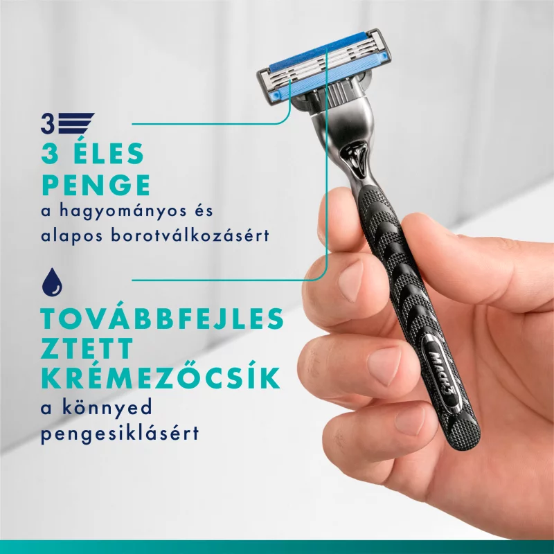 Gillette Mach3 Férfi Borotvabetétek, 5 Gillette 3 Pengés Borotvabetétek