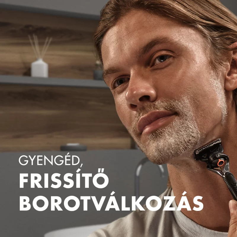 Gillette Fusion Borotvazselé Mandulaolajjal, Érzékeny Bőrre, 200ml