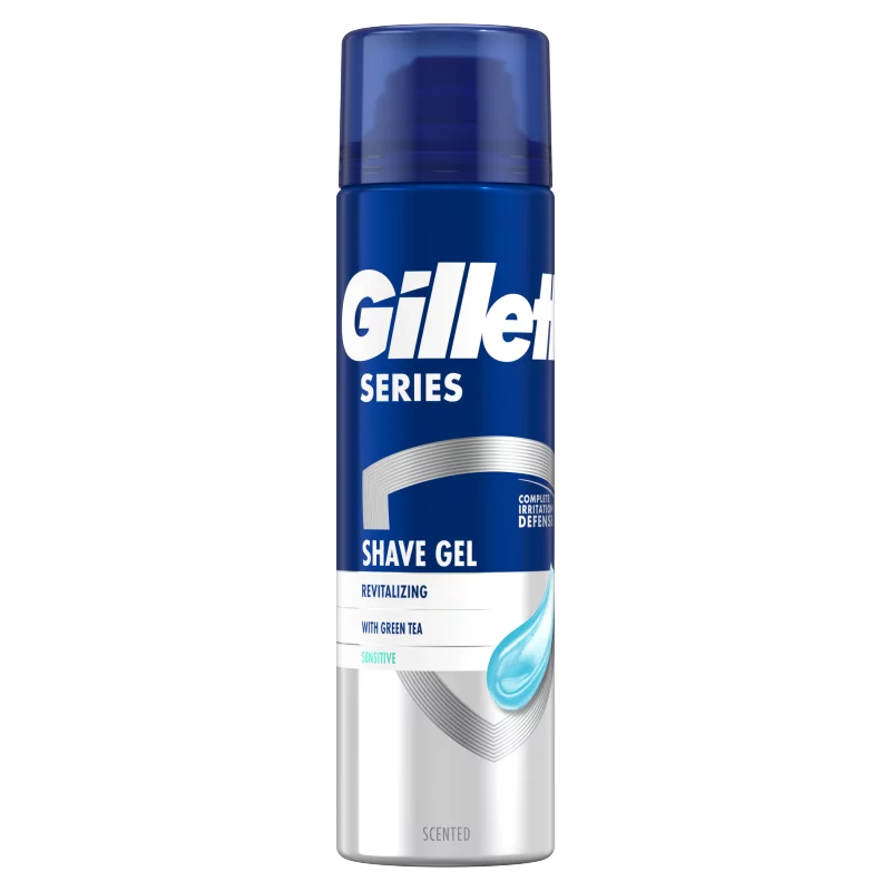Gillette Series Revitalizáló Borotvazselé Zöld Teával, Férfiaknak, 200ml