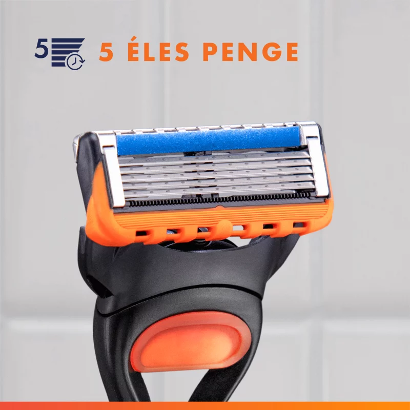 Gillette Fusion5 Férfi Borotva, 1 db Gillette 5 Pengés Borotva, Borotvabetétek, Precíziós Nyíró