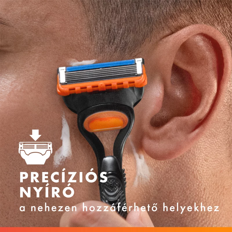 Gillette Fusion5 Férfi Borotva, 1 db Gillette 5 Pengés Borotva, Borotvabetétek, Precíziós Nyíró