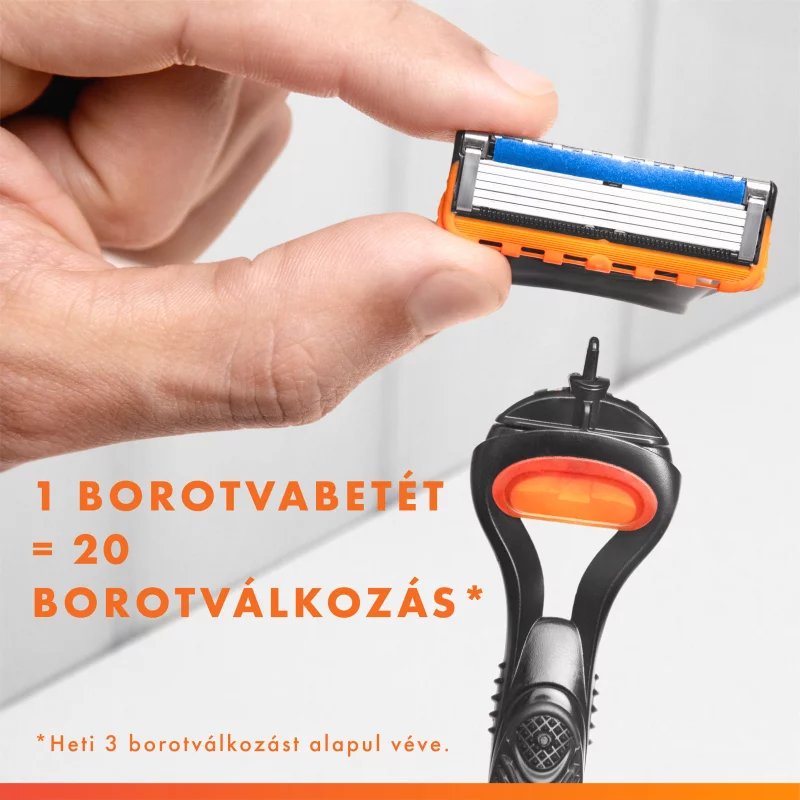 Gillette Fusion5 Férfi Borotva, 1 db Gillette 5 Pengés Borotva, Borotvabetétek, Precíziós Nyíró