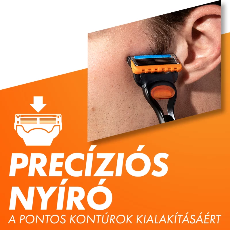 Gillette Fusion5 Pótfejek Férfi Borotvához, 4 db Borotvabetét