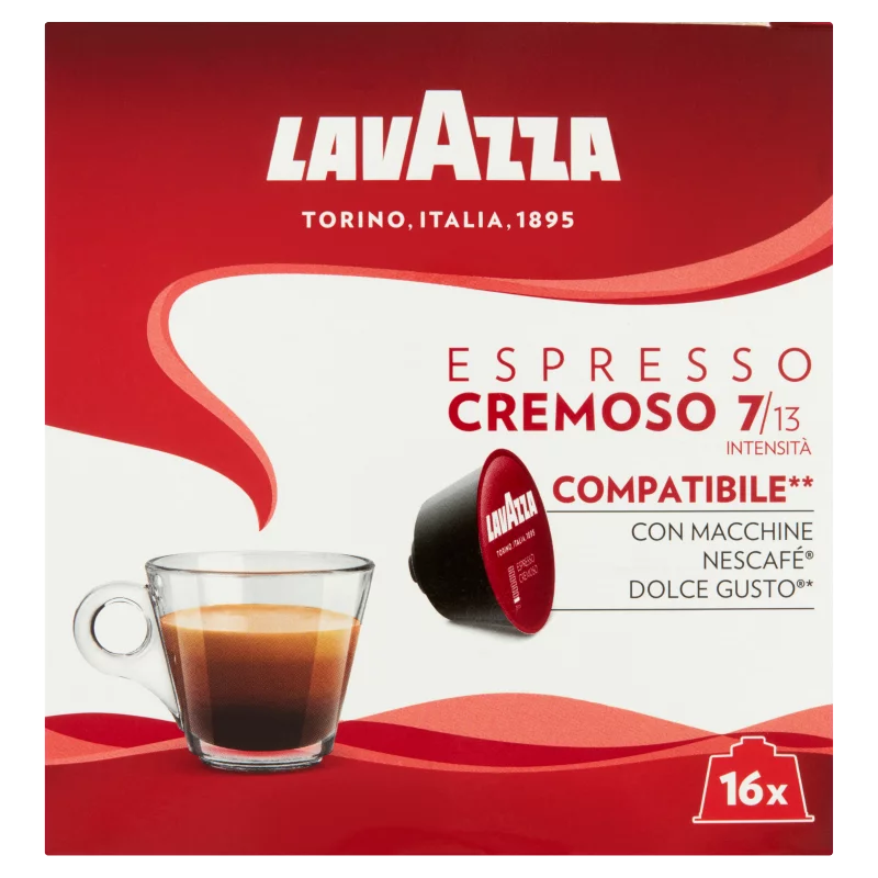 Lavazza Espresso Cremoso őrölt pörkölt kávé kapszulákban 16 x 8 g (128 g)