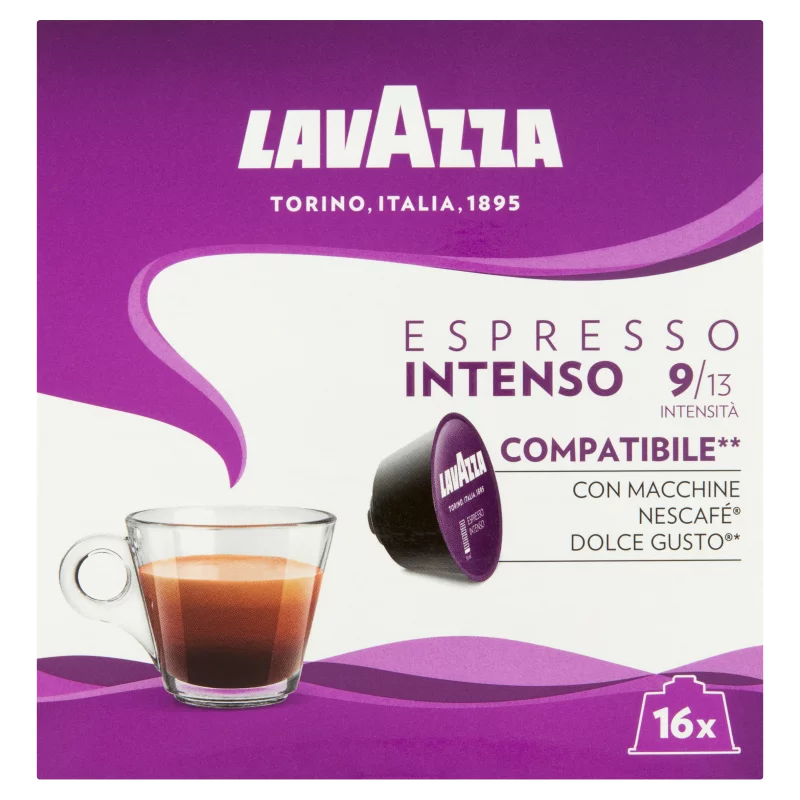 Lavazza Espresso Intenso őrölt pörkölt kávé kapszulákban 16 x 8 g (128 g)