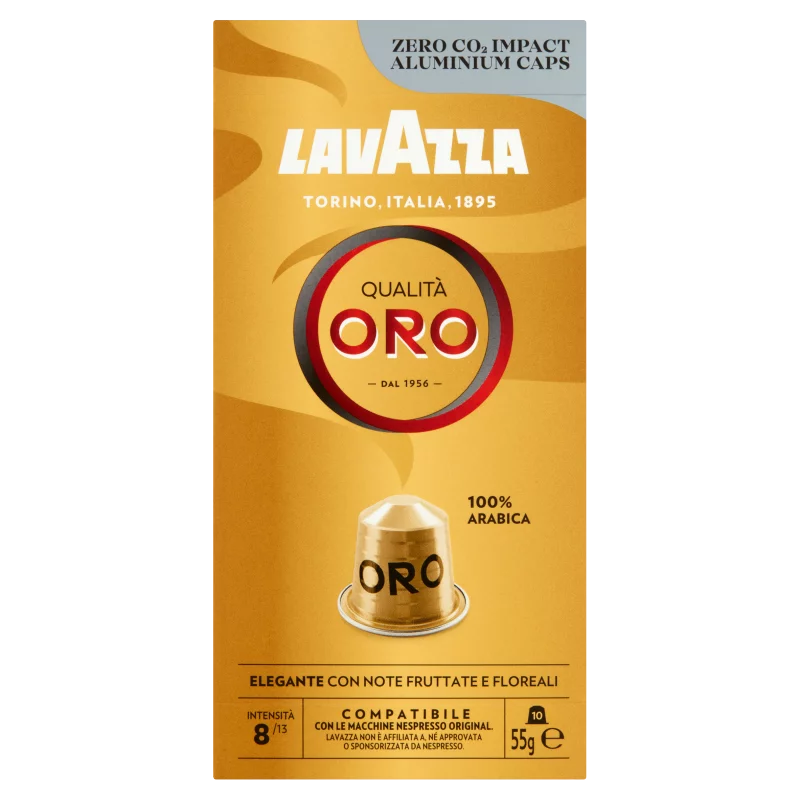 Lavazza Qualità Oro őrölt pörkölt kávé kapszula 10 db 55 g