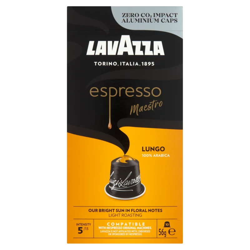 Lavazza Espresso Maestro Lungo őrölt pörkölt kávé kapszula 10 db 56 g