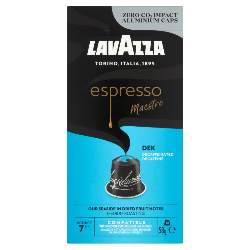 Lavazza Espresso Maestro Dek koffeinmentes őrölt pörkölt kávé kapszula 10 db 58 g