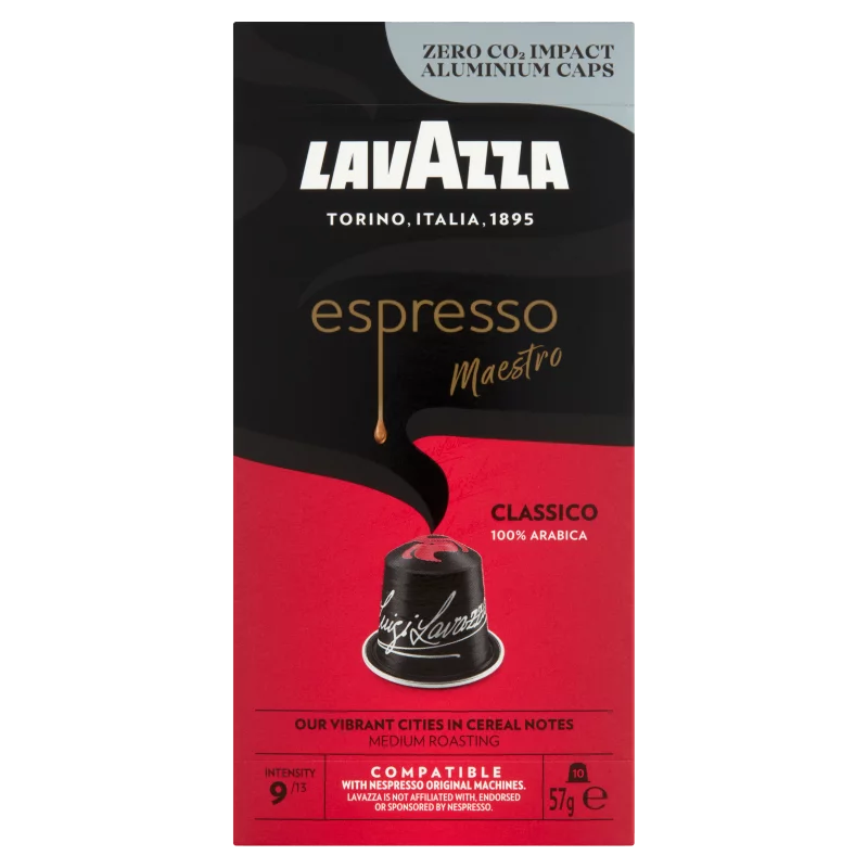 Lavazza Espresso Maestro Classico őrölt pörkölt kávé kapszula 10 db 57 g