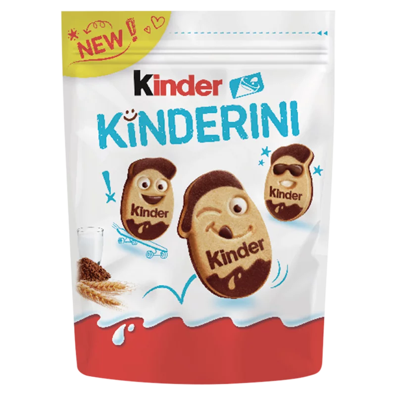 Kinder Kinderini keksz tejes és kakaós díszítéssel 250 g