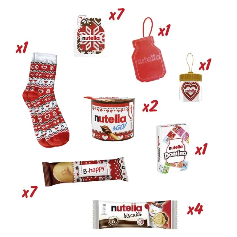 Nutella adventi kalendárium 528g mix