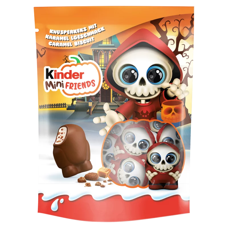 Kinder Mini Friends Caramel tejcsokoládé figurák tejes krémmel 122 g