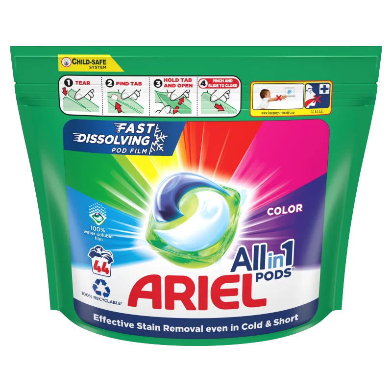 Ariel All-in-1 PODS Mosókapszula 44 Mosáshoz Color