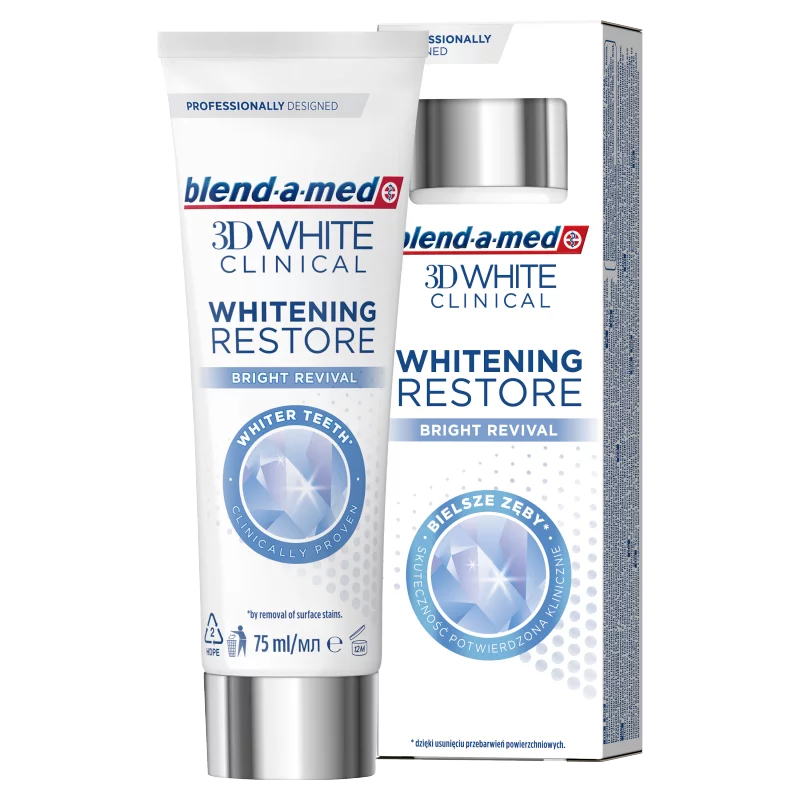Blend-a-med 3D White Clinical Bright Revival Fogkrém 75 ml