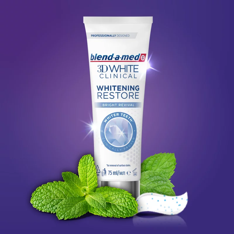 Blend-a-med 3D White Clinical Bright Revival Fogkrém 75 ml