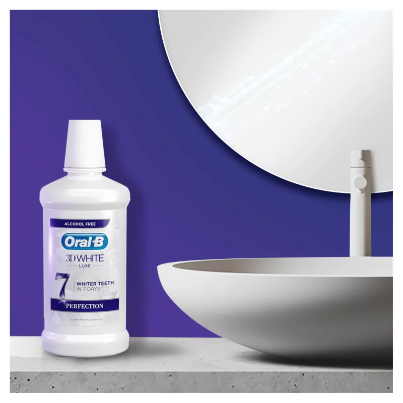Oral-B 3D White Luxe Perfection Szájvíz, 500ml
