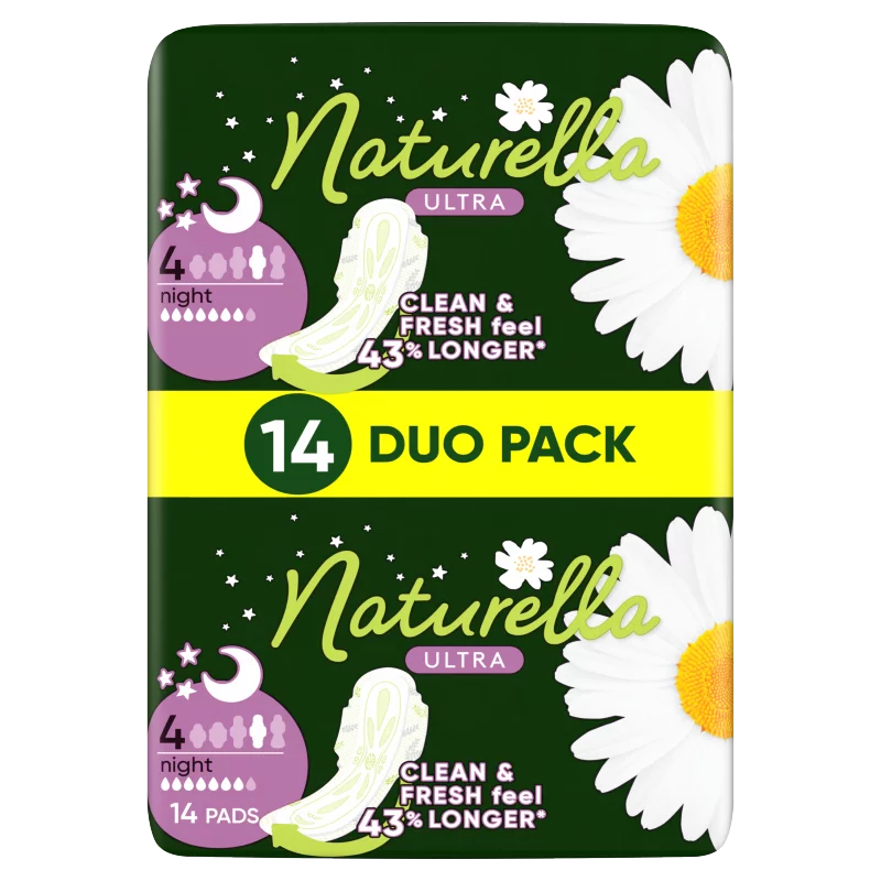 Naturella Ultra Szárnyas Betét, Night (4-es méret) Méret, 14 db