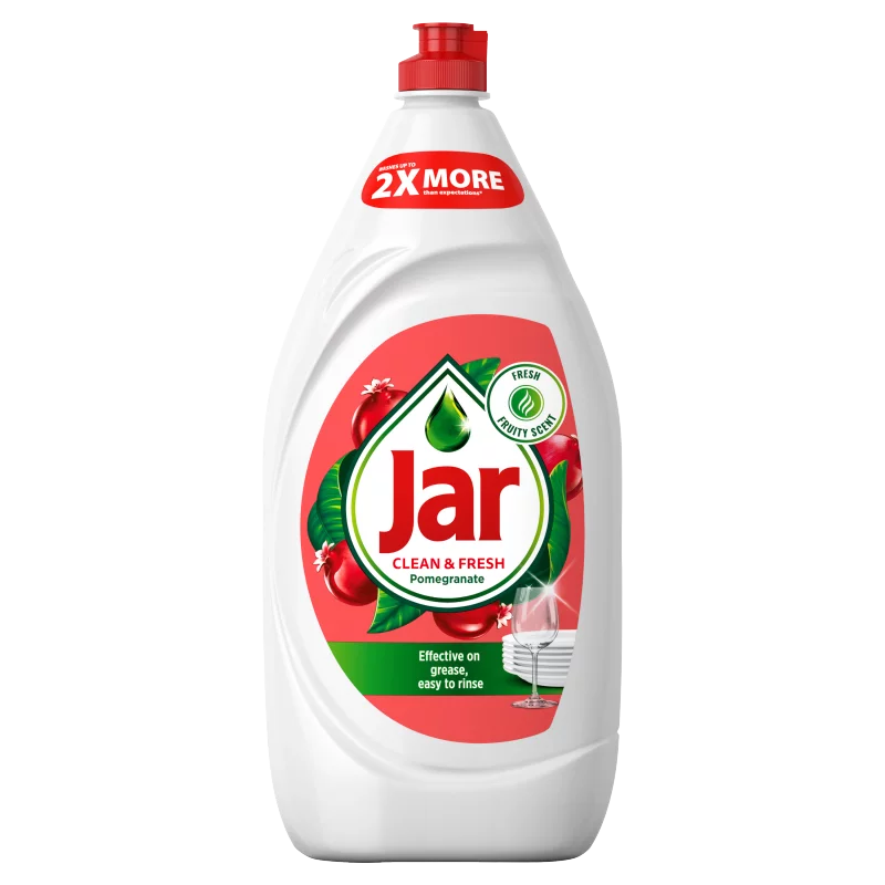 Jar Clean & Fresh Pomegranate&Honeysuckle Folyékony Mosogatószer Csillogóan Tiszta Edényekért,1350ml