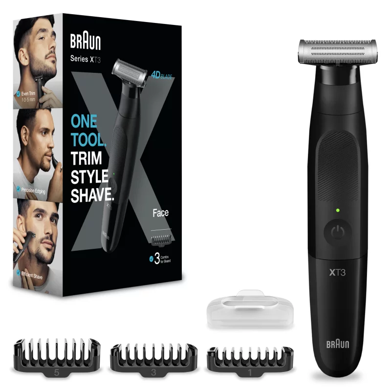 Braun Series X, Szakállvágó Arc Szőrtelenítéshez, XT3100