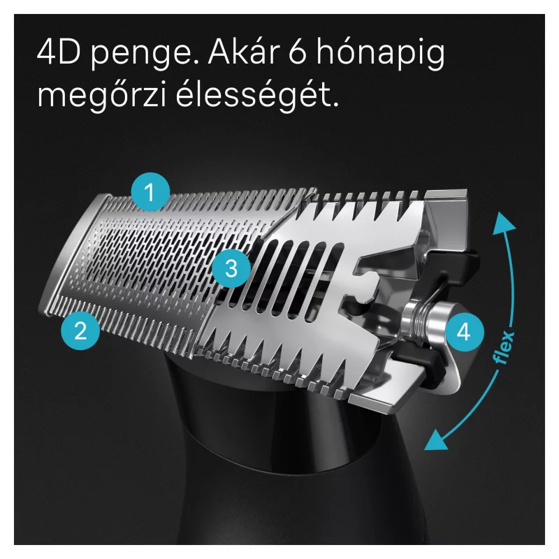 Braun Series X, Szakállvágó Arc Szőrtelenítéshez, XT3100