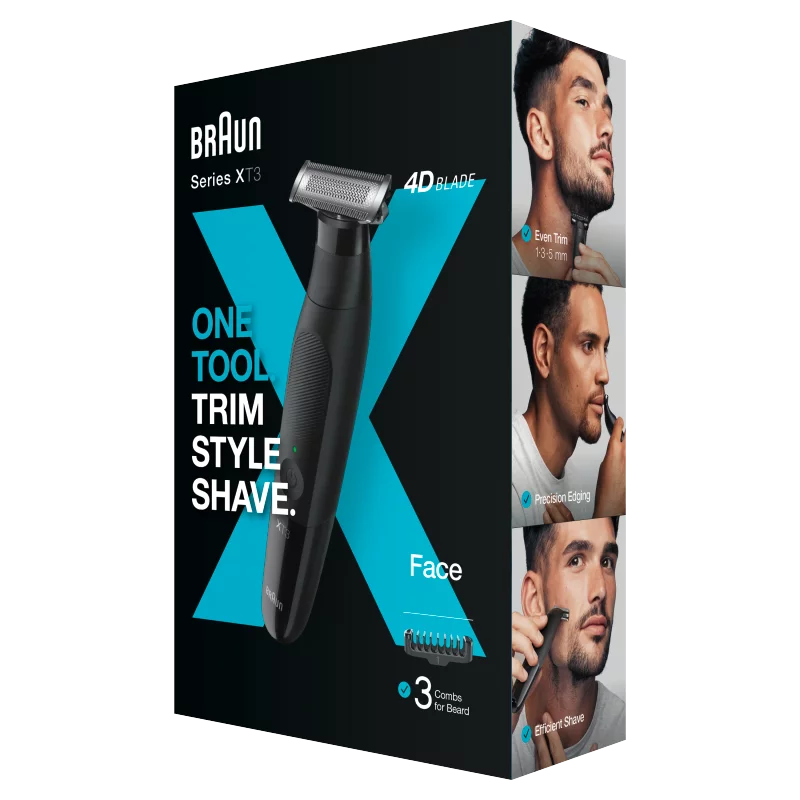 Braun Series X, Szakállvágó Arc Szőrtelenítéshez, XT3100