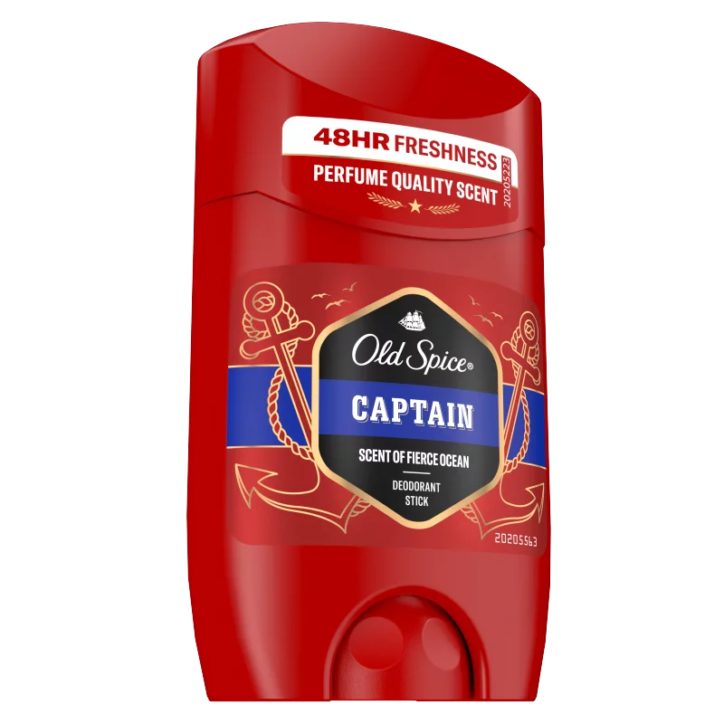 Old Spice Captain Stift Dezodor Férfiaknak, Alumíniummentes, 48 Órás Frissesség, 50 ml
