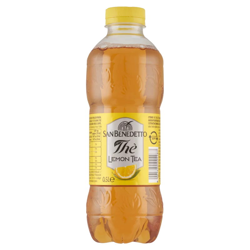 San Benedetto citromos ice tea ízű alkoholmentes üdítőital cukorral és édesítőszerekkel 0,5 l