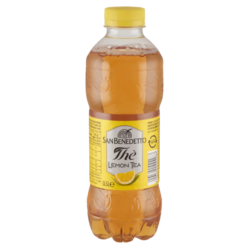 San Benedetto citromos ice tea ízű alkoholmentes üdítőital cukorral és édesítőszerekkel 0,5 l
