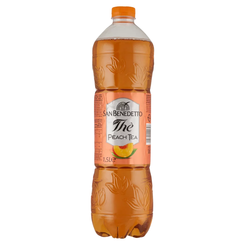 San Benedetto barackos ice tea ízű alkoholmentes üdítőital cukorral és édesítőszerekkel 1,5 l