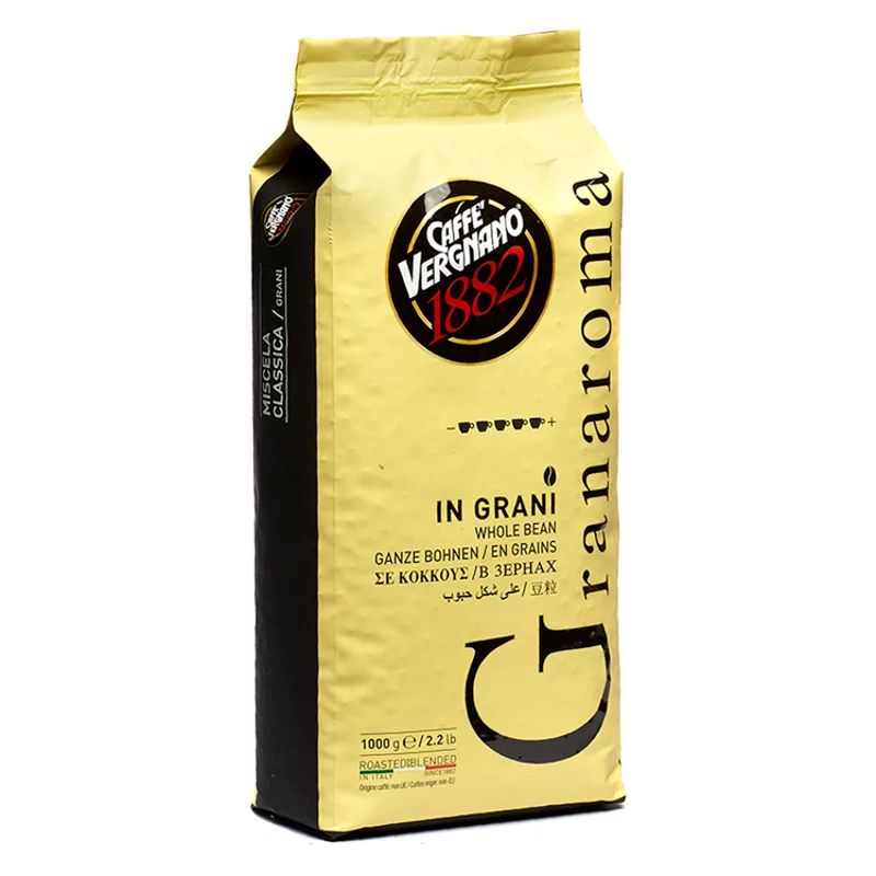 Caffè Vergnano Granaroma Espresso pörkölt szemes kávékeverék 1000 g