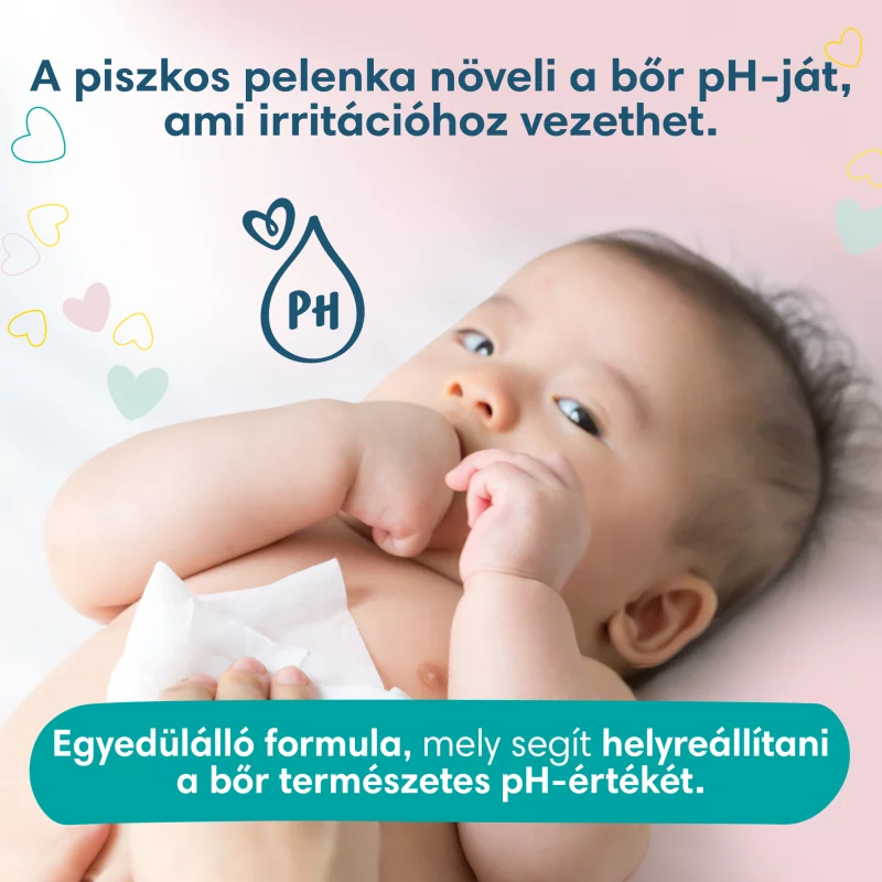 Pampers Sensitive Nedves Törlőkendő, 1 csomag = 80 db Törlőkendő