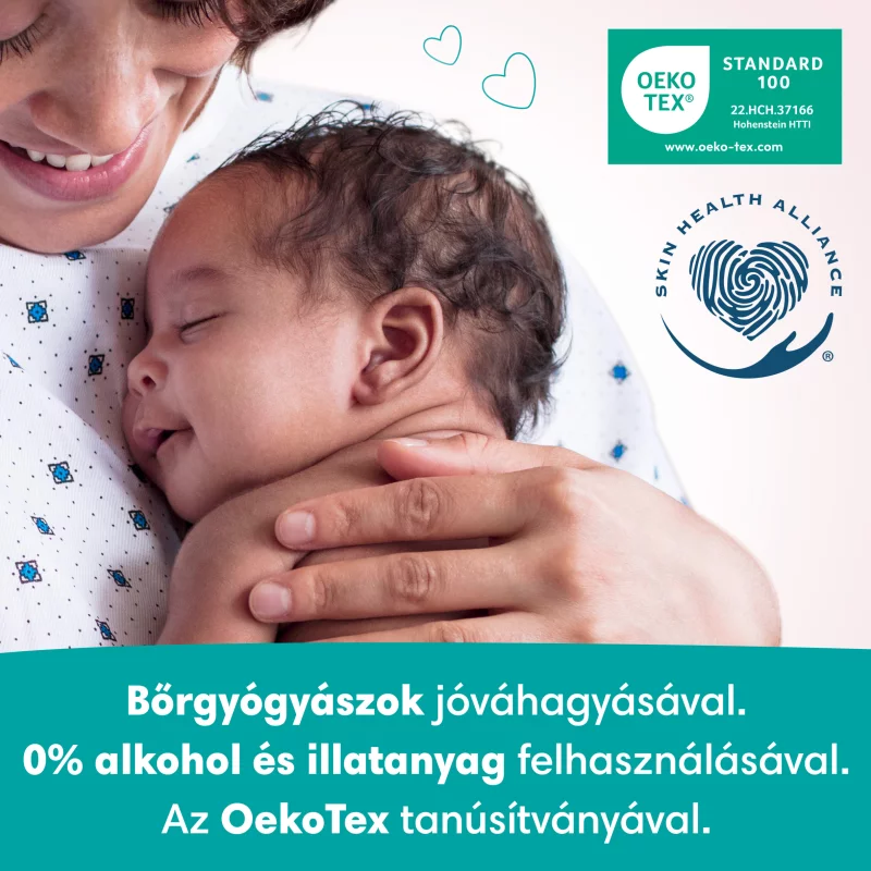 Pampers Sensitive Nedves Törlőkendő, 4 csomag = 208 db Törlőkendő