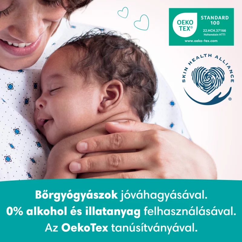 Pampers Sensitive Nedves Törlőkendő, 4 csomag = 208 db Törlőkendő