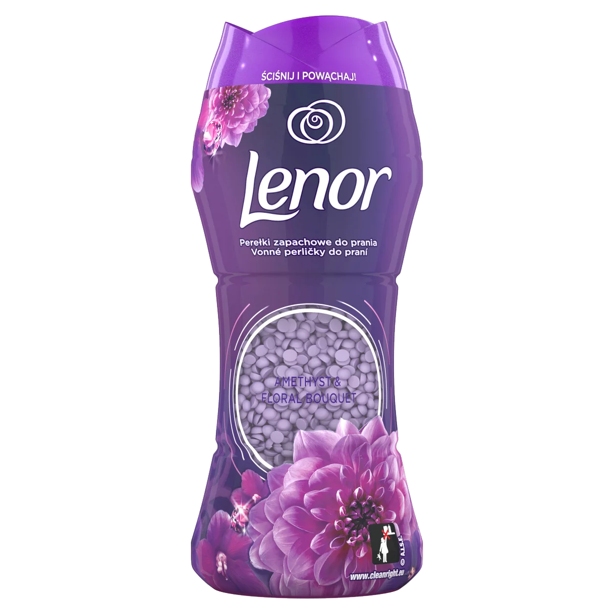 Lenor Amethyst & Floral Bouquet Parfümgyöngyök Illattal, 210g