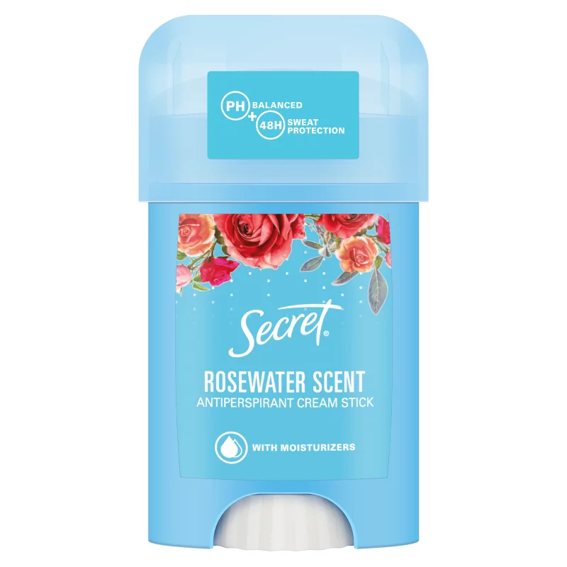 Secret Rosewater Női Izzadásgátló Krémstift, 40 ml
