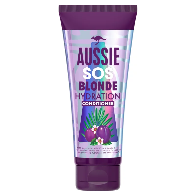 Aussie SOS Blonde és Silver Hair vegán kondicionáló, 200 ml