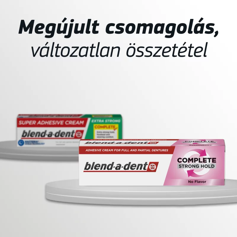 Blend-a-dent Complete Semleges Ízű Műfogsorrögzítő Krém, 47 g