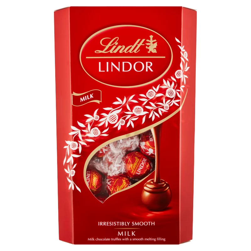 Lindt Lindor tejcsokoládé praliné lágyan olvadó töltelékkel 600 g