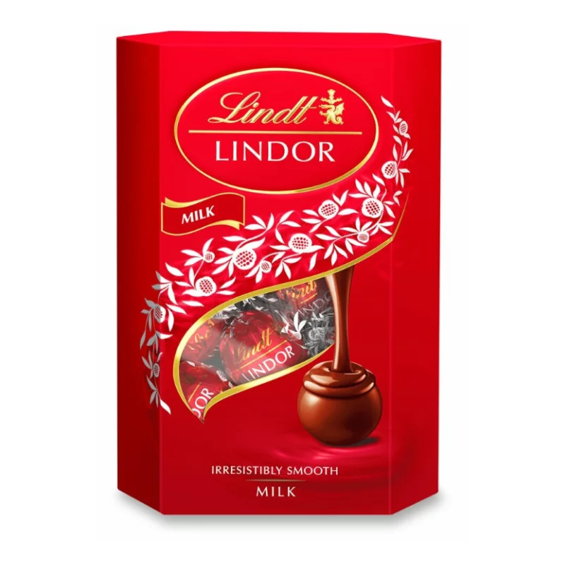Lindor tejcsokoládé golyók 137g díszdobozban