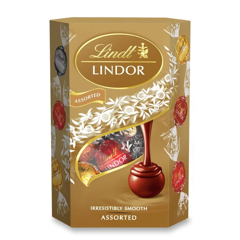 Lindor vegyes csokoládé golyók 137g díszdobozban