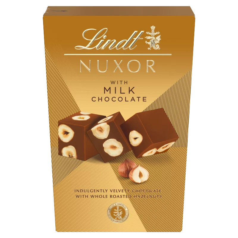 Lindt Nuxor gianduja mogyorós tejcsokoládé egész mogyoróval 150 g