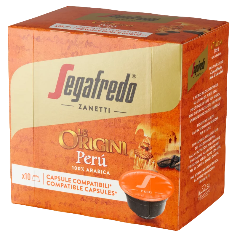 Segafredo Zanetti Le Origini Perú őrölt, pörkölt kávékeverék kapszula 10 x 7,5 g (75 g)