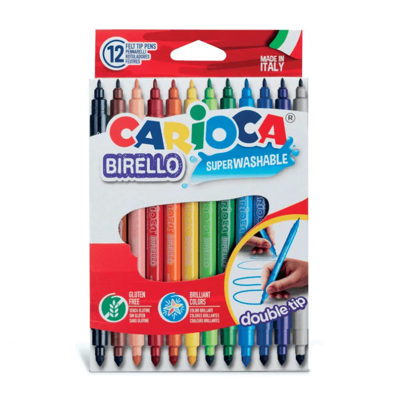 Carioca Birello kétvégű filctoll 12db-os